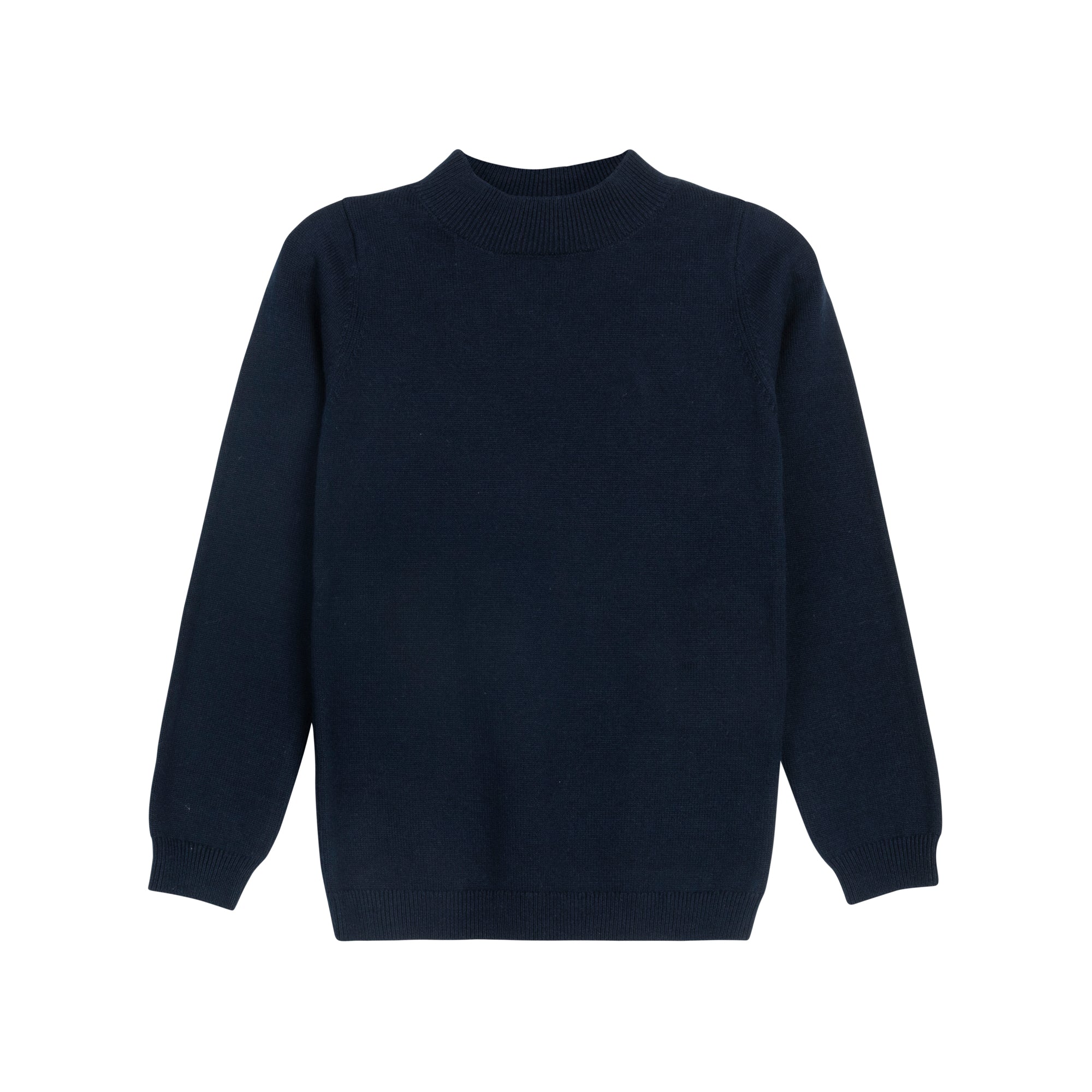 Mockneck – Blue – Plaid | Looms Knits – Ely's & Co.