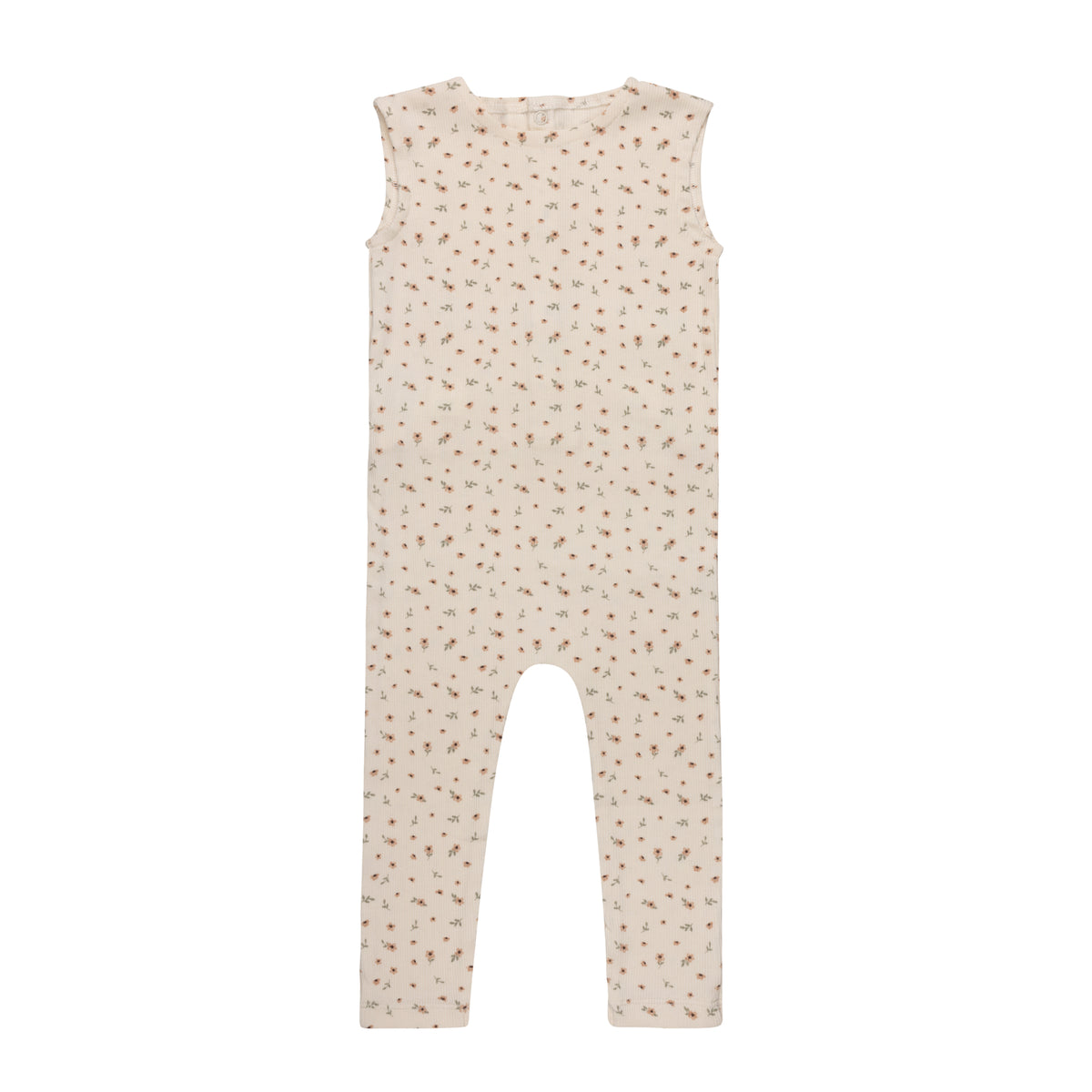 Girls Romper | Floral Rib Cotton | Aurora Classics – Ely's & Co.