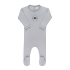 Soft blue Cotton Baby Footie – Garden Floral Center