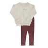 Cream Burgundy