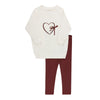 Ivory/Burgundy