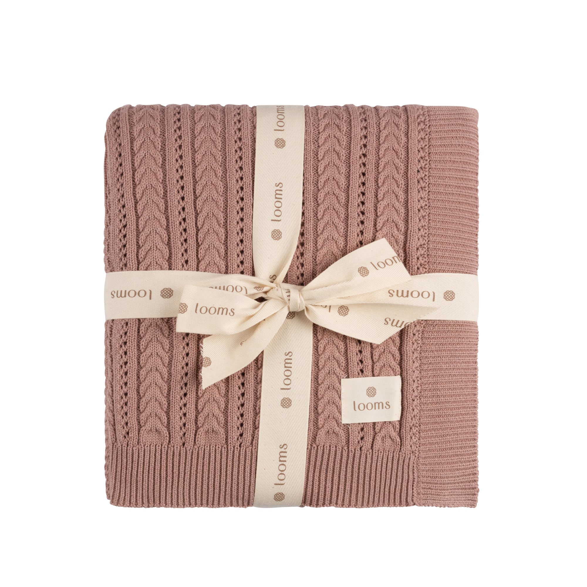 Cable Pointelle Flat Collection - Blanket