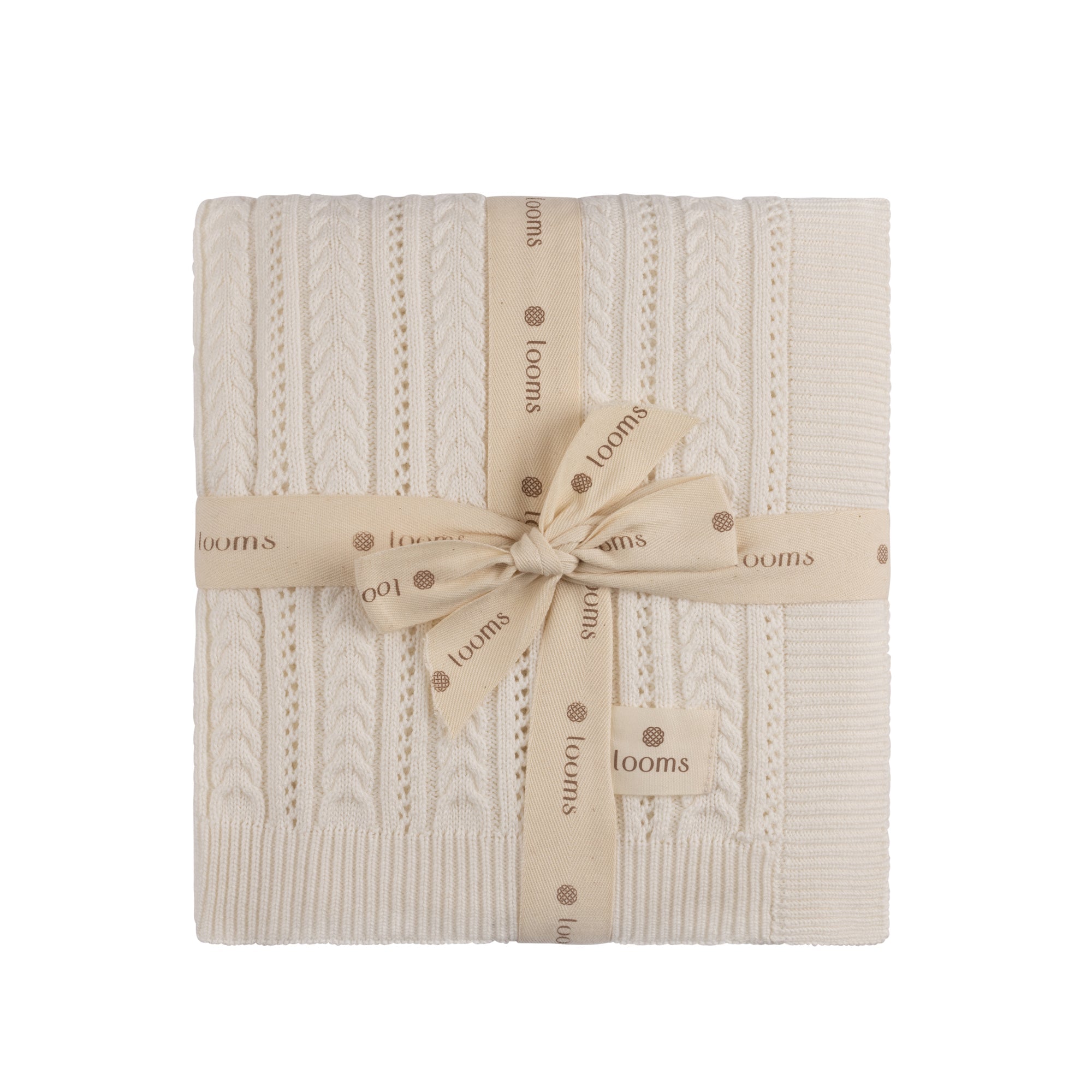Cable Pointelle Flat Collection - Blanket