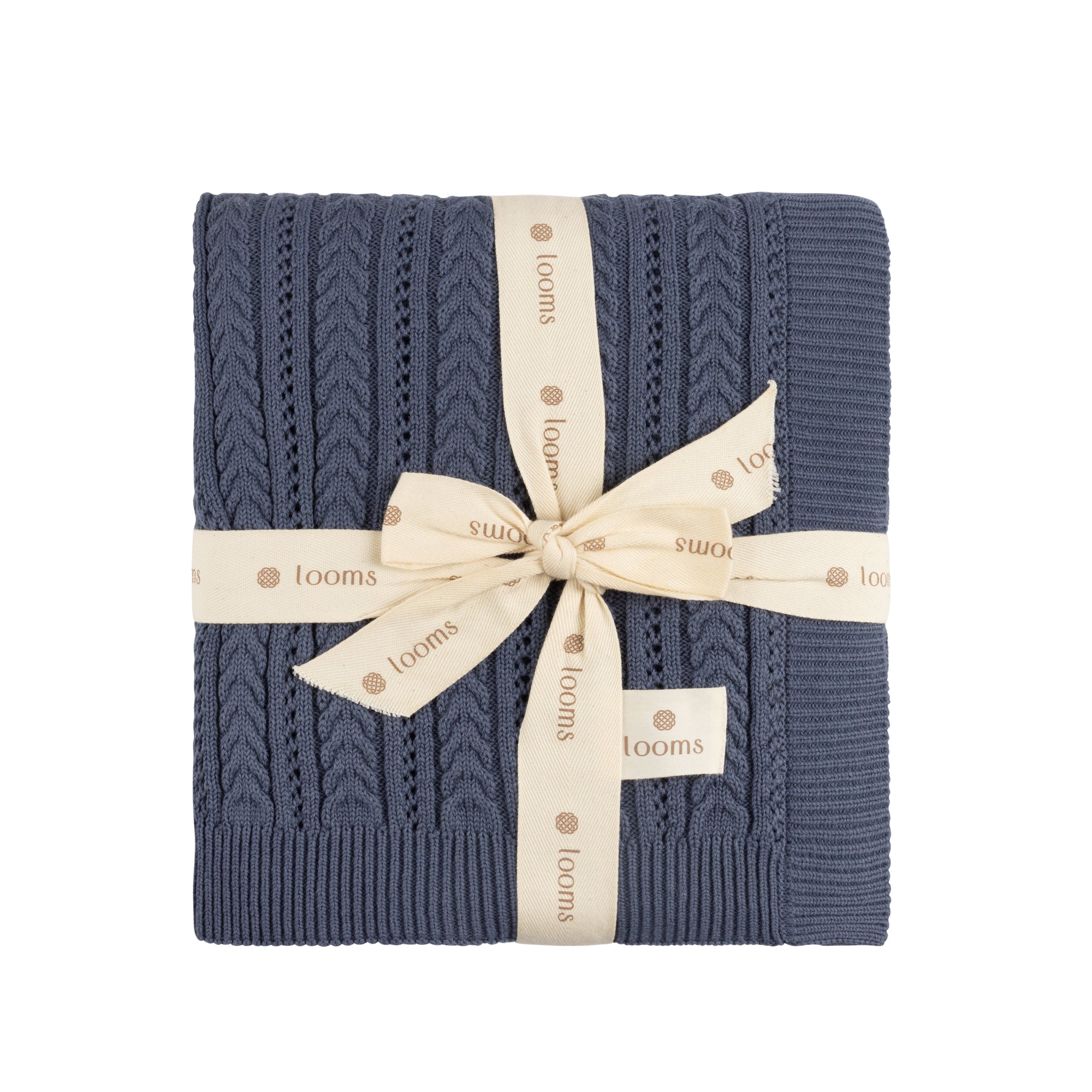 Cable Pointelle Flat Collection - Blanket