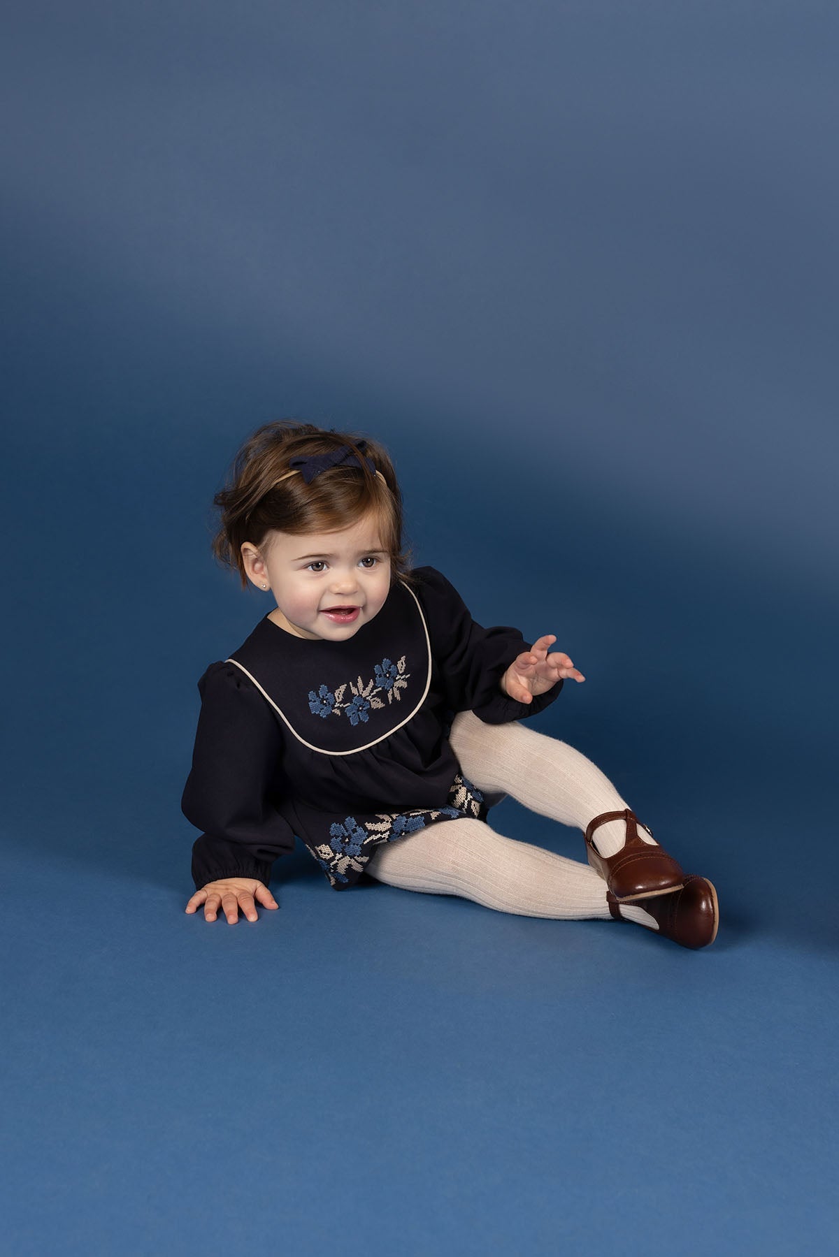 Stitch Embroidered Wool Collection - Romper