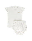 Jersey Cotton - Vintage Birds Collection- Ribbed Tee & Bottoms