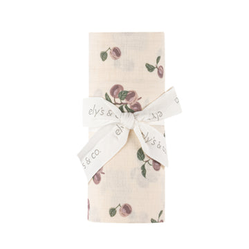 Quilted - Plum Print Kimono Collection - Muslin Swaddle