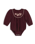 Stitch Embroidered Wool Collection - Romper