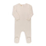 Cable Pointelle Flat Collection - Footie