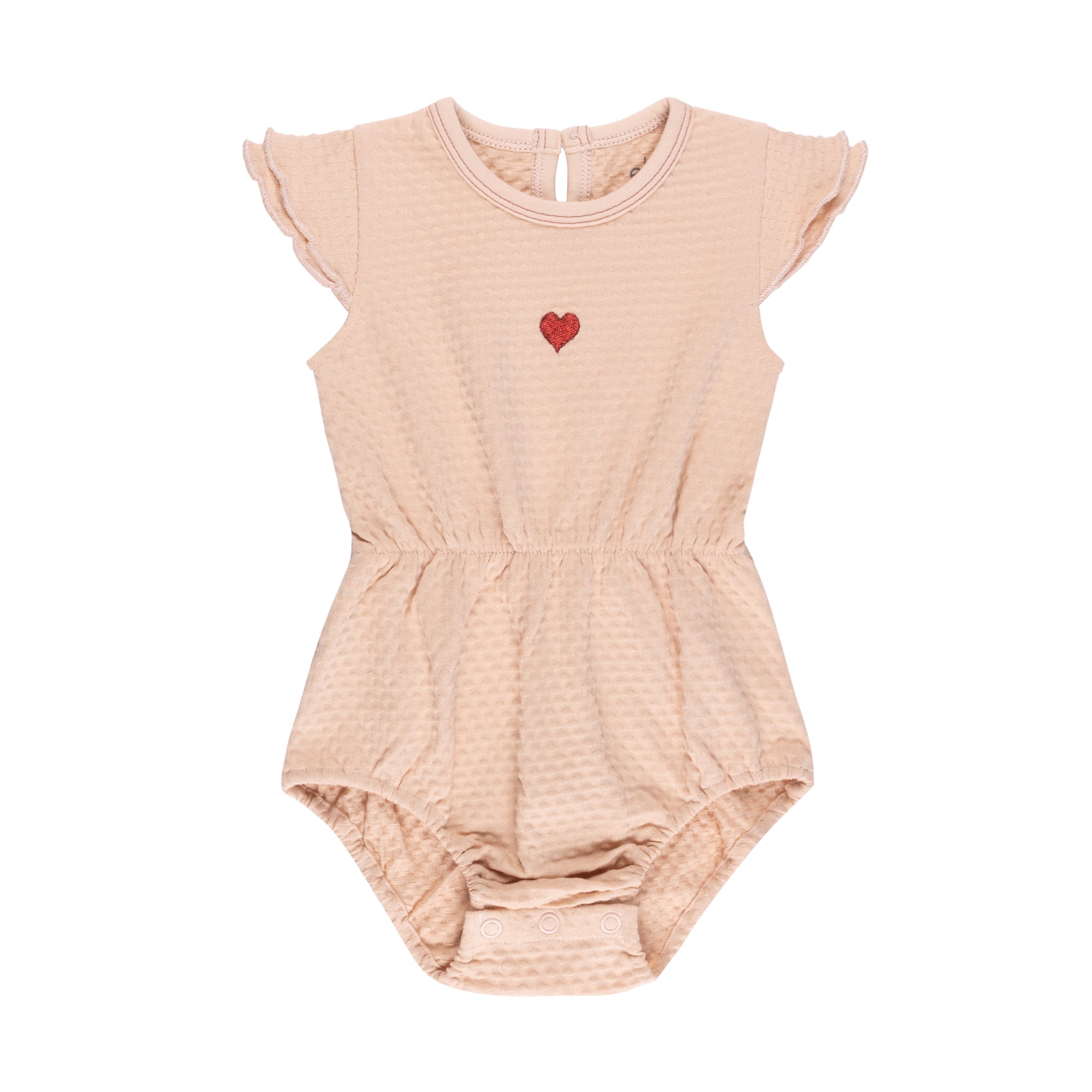 Cotton - Embroidered Heart and Star Collection-Romper