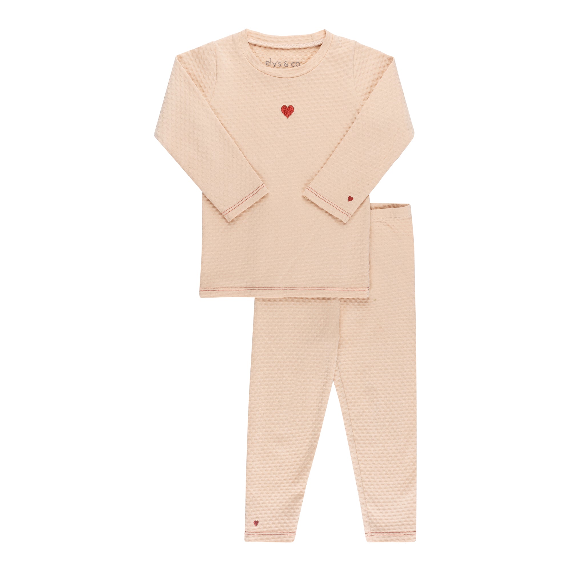 Cotton - Embroidered Heart and Star Collection- Lounge Set