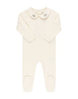 Jersey Cotton -Embroidered Collar Collection- Footies