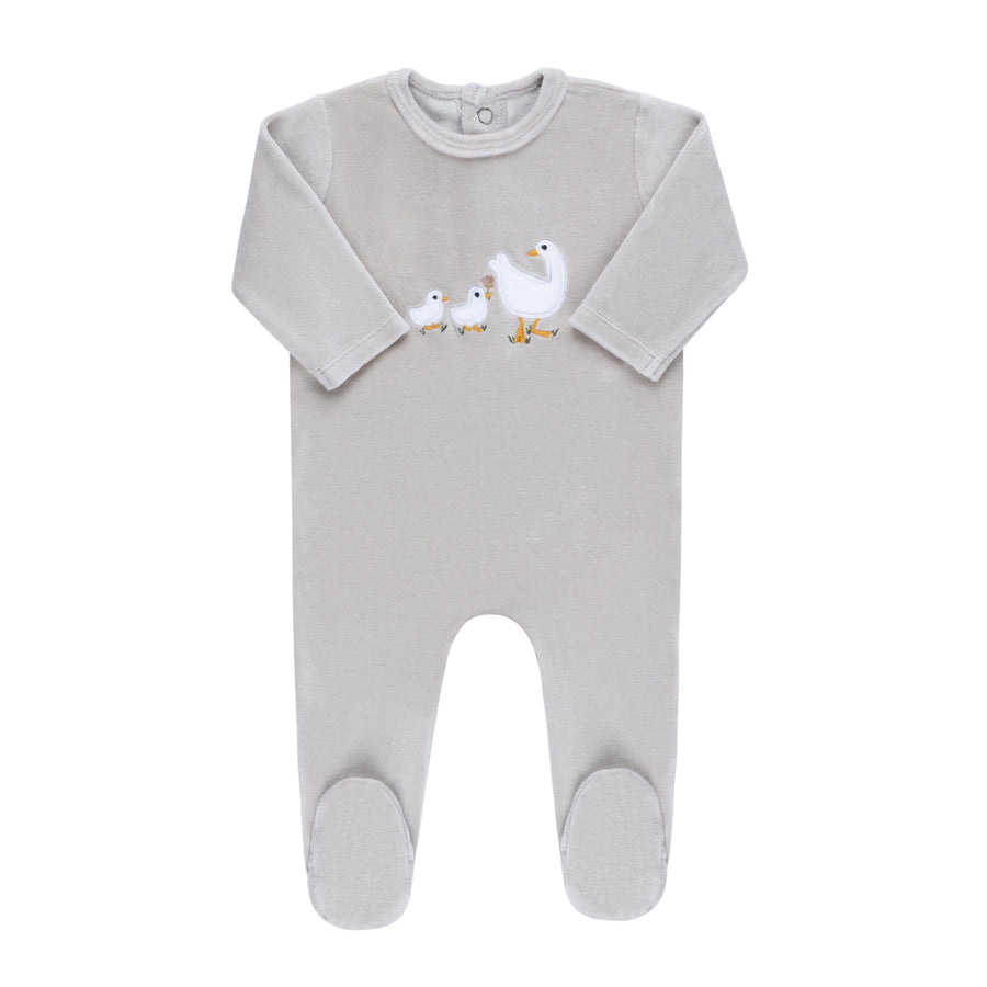 Velour - Sherpa Ducklings Collection - Footies