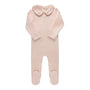 Embroidered Velour Collar Collection - Footie
