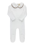 Embroidered Velour Collar Collection - Footie