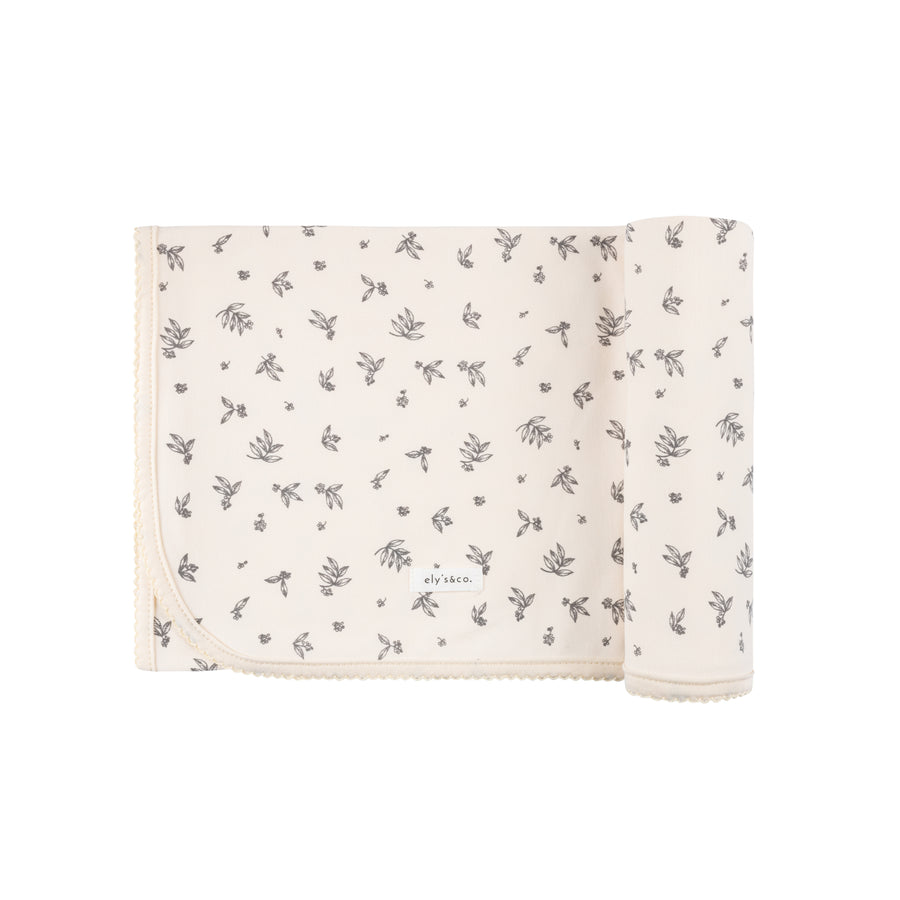 Brushed Cotton -Elderberry Leaf Collection - Blanket