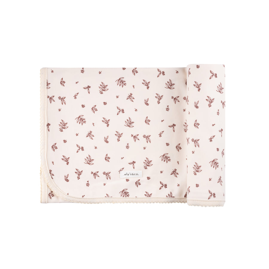 Brushed Cotton -Elderberry Leaf Collection - Blanket