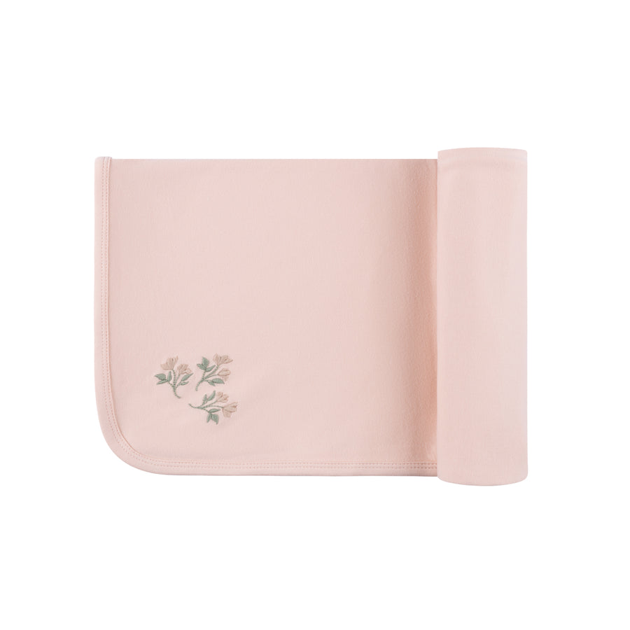 Jersey Cotton -Embroidered Collar Collection- Blanket