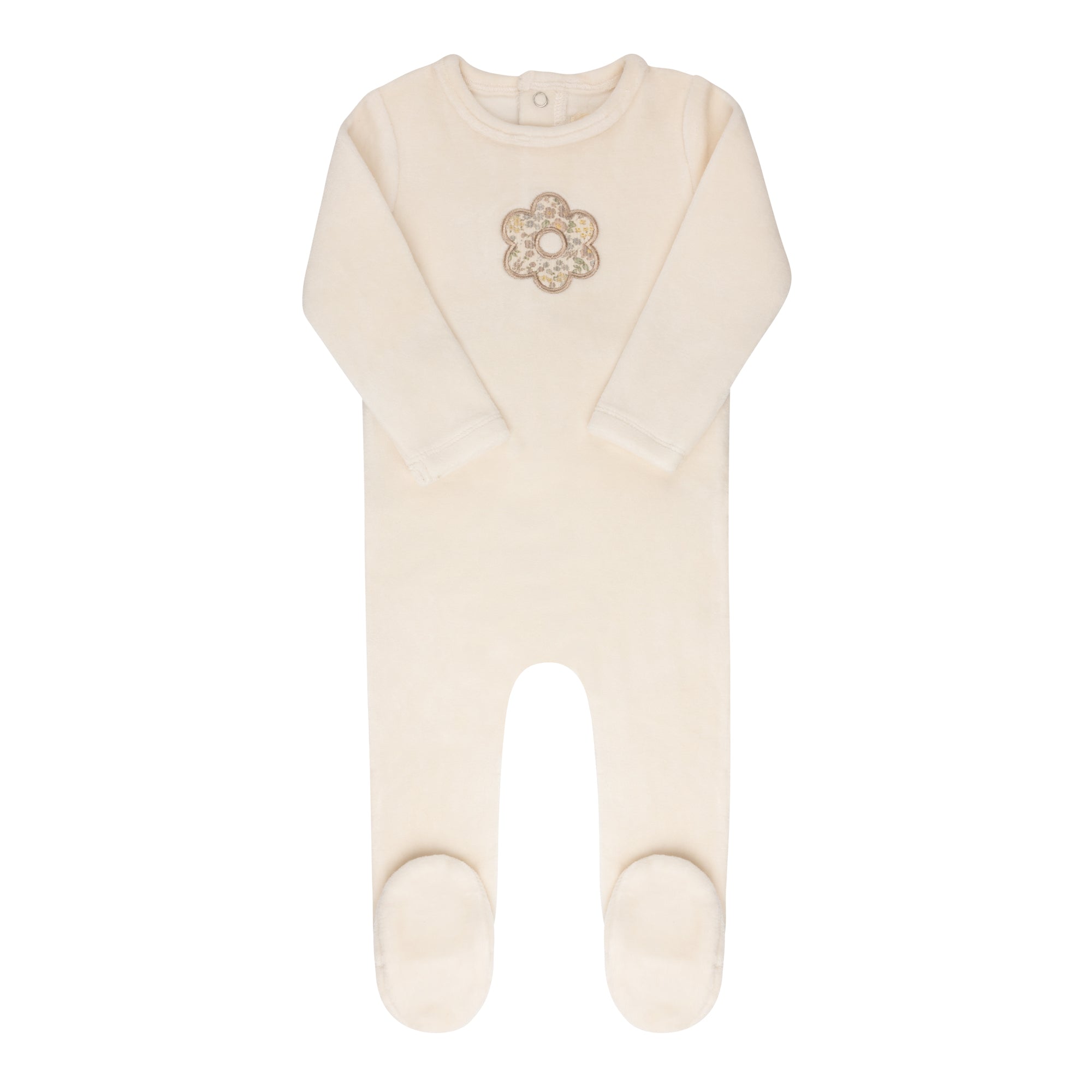 Velour Liberty Floral Collection - Footie