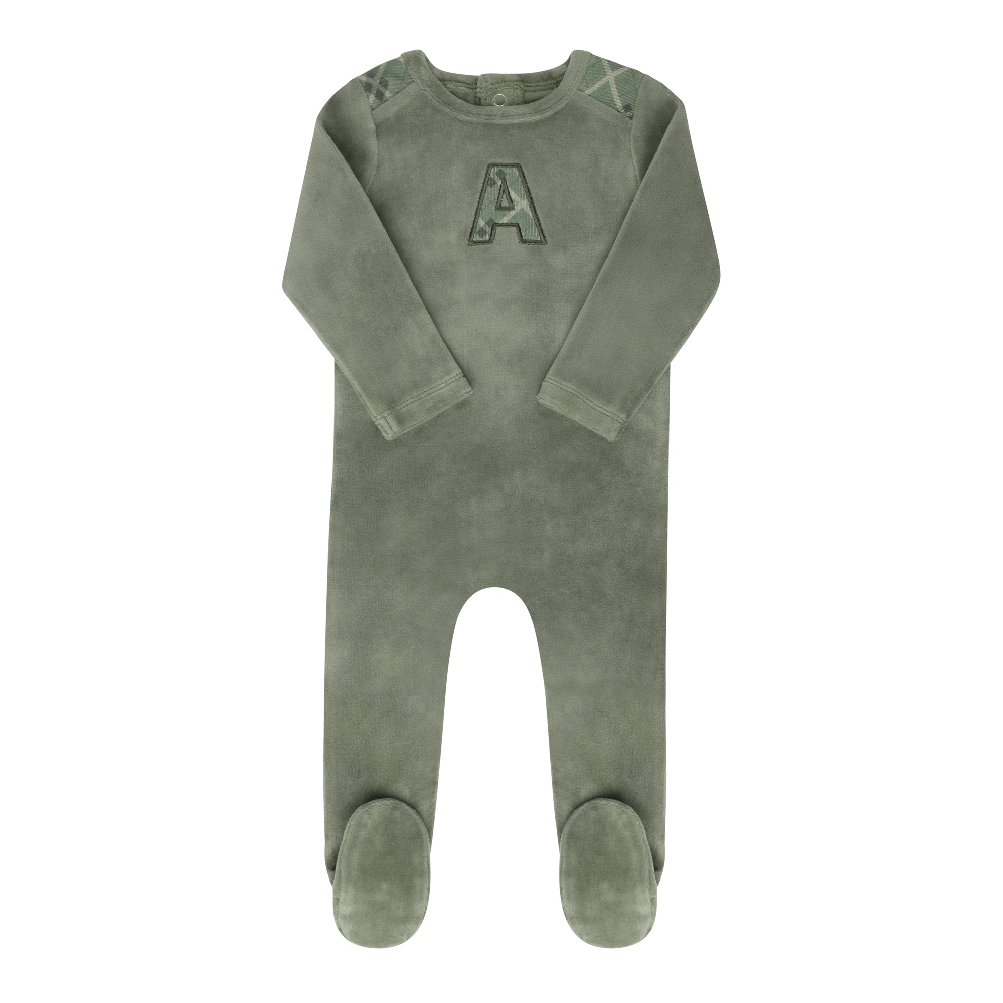 Velour Liberty Plaid A Collection - Footie