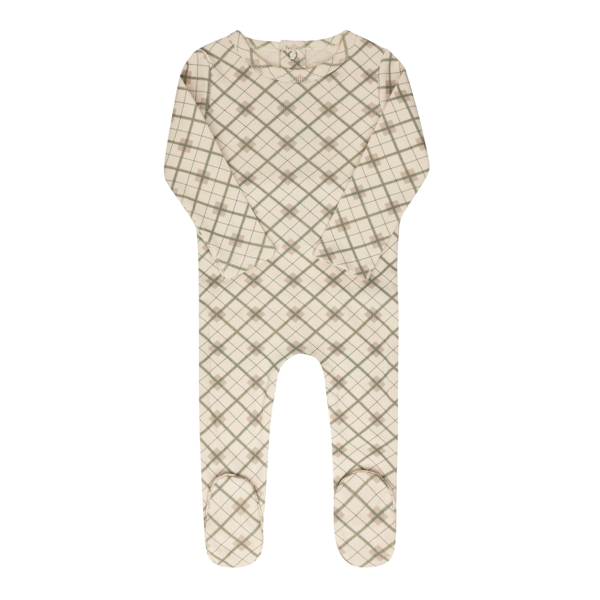 Cotton Plaid Print Collection - Footie
