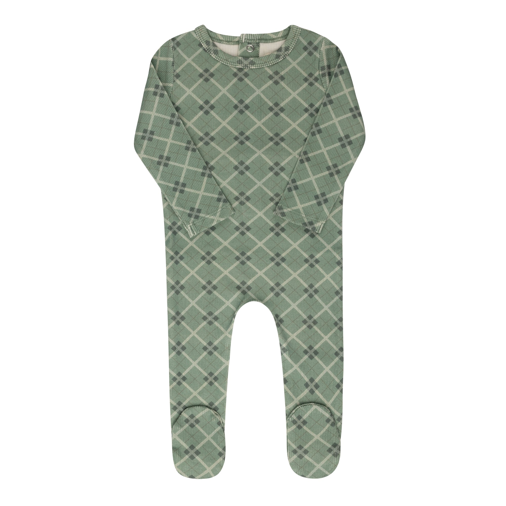 Cotton Plaid Print Collection - Footie