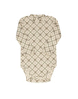 Cotton Plaid Print Collection - Bodysuit + Overalls
