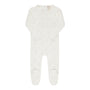 Velour Embroidered Floral Collection - Footie