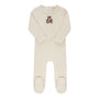Velour Plaid Bear Collection - Footie