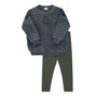 Velour Plaid Bear Collection - Sweatshirt + Leggings