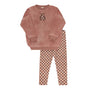Velour Plaid Bear Collection - Sweatshirt + Leggings