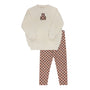 Velour Plaid Bear Collection - Sweatshirt + Leggings