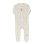 Modal French Terry Plaid Sheep Collection - Footie