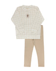 Modal French Terry Plaid Sheep Collection - Lounge Set
