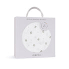 Gift ready Breathable ivory Floral Muslin Cotton swaddle blanket