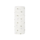 Floral Muslin Cotton Swaddle Blanket Ivory