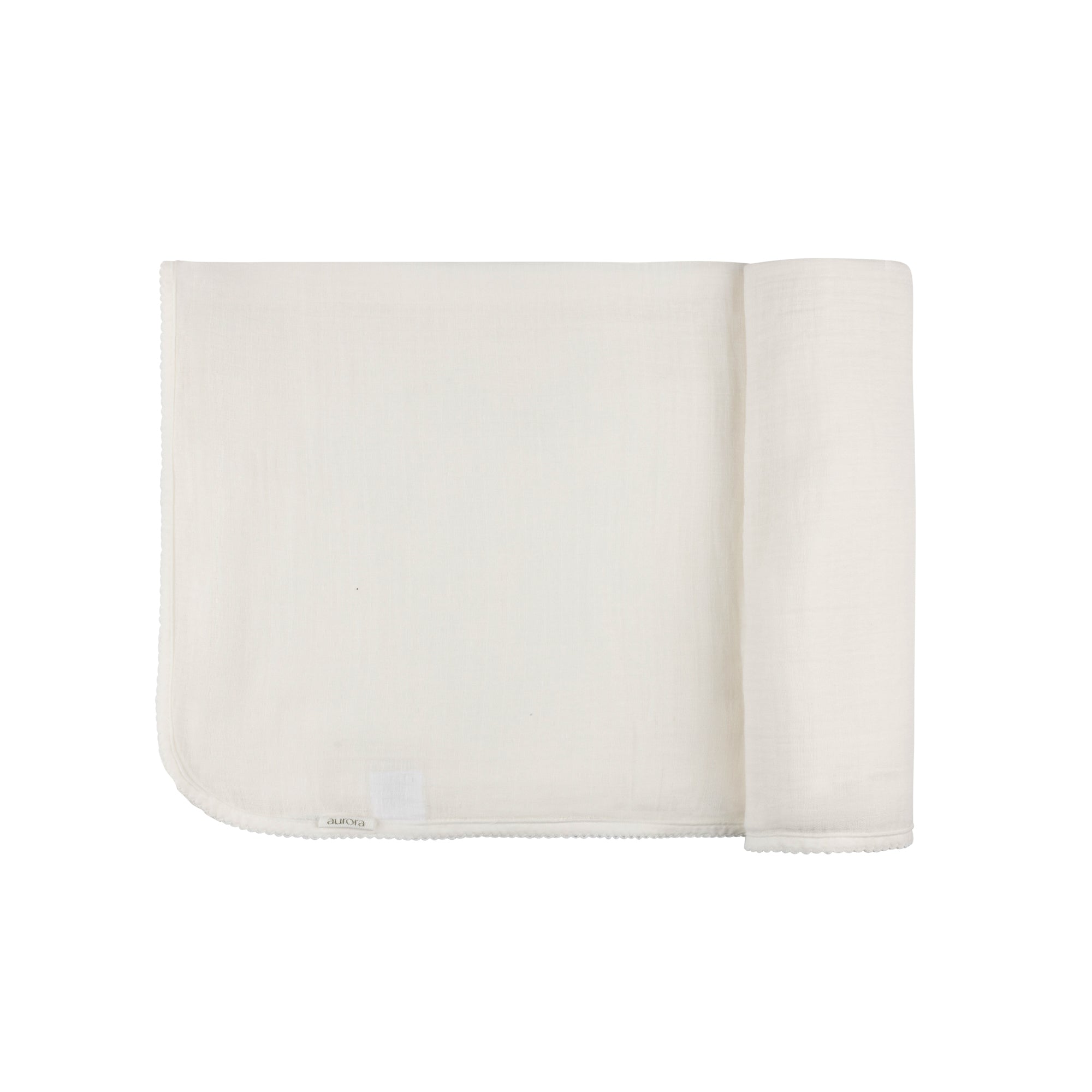 Breathable Muslin Swaddle with Scallop