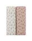 French Terry Blooms Collection - Two Pack Muslin Swaddle