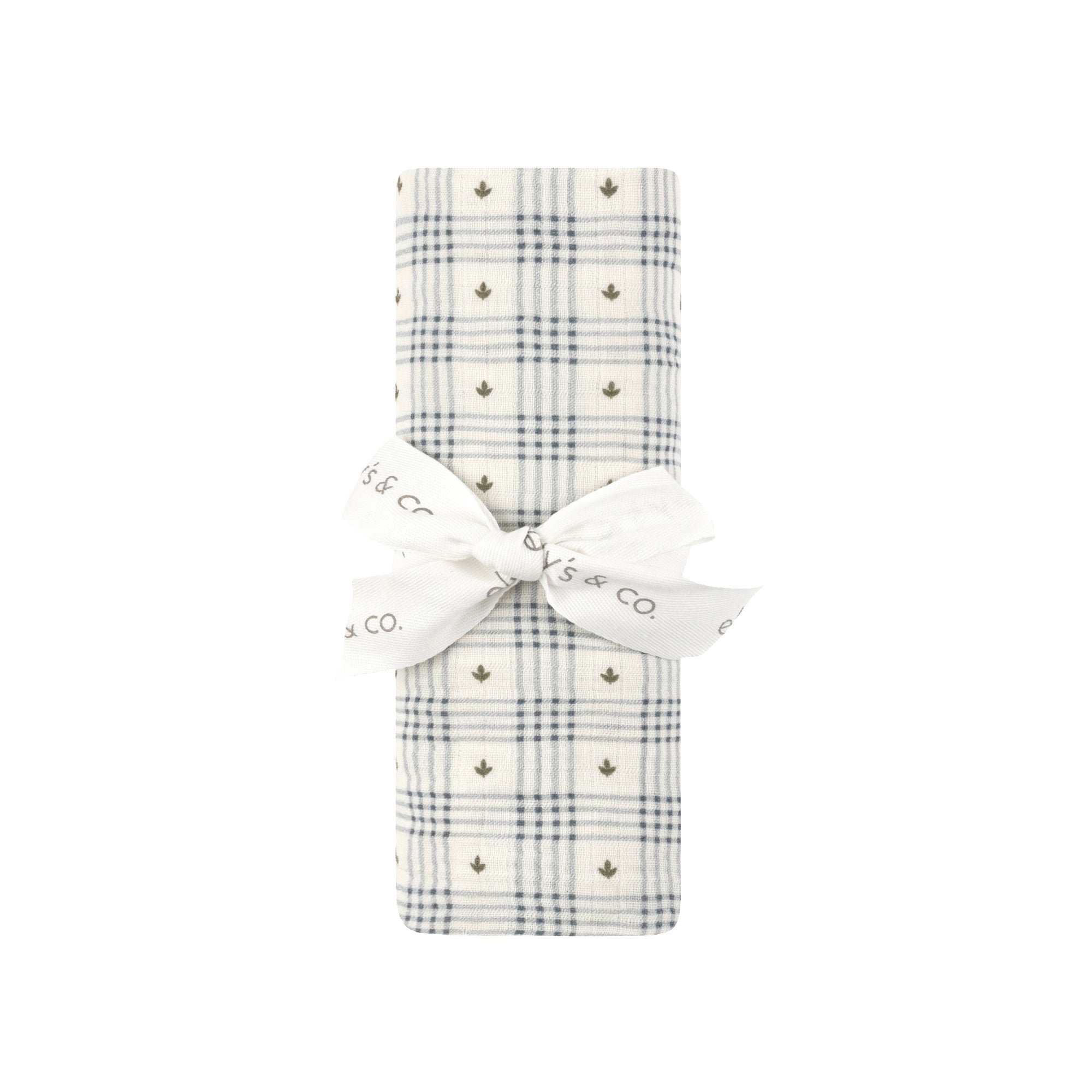 Cotton Floral Plaid Collection - Muslin Swaddle