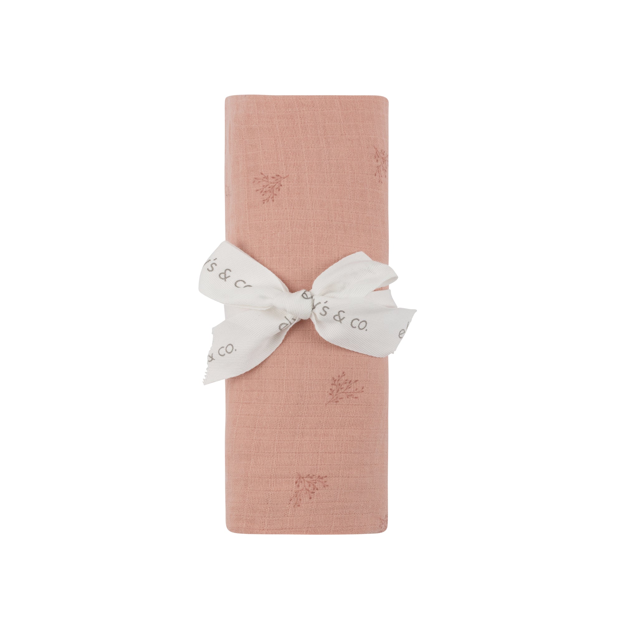 Velour Leaf Pattern Collection - Muslin Swaddle