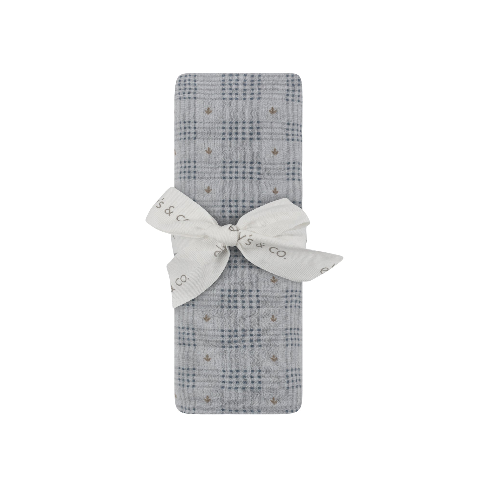 Cotton Floral Plaid Collection - Muslin Swaddle