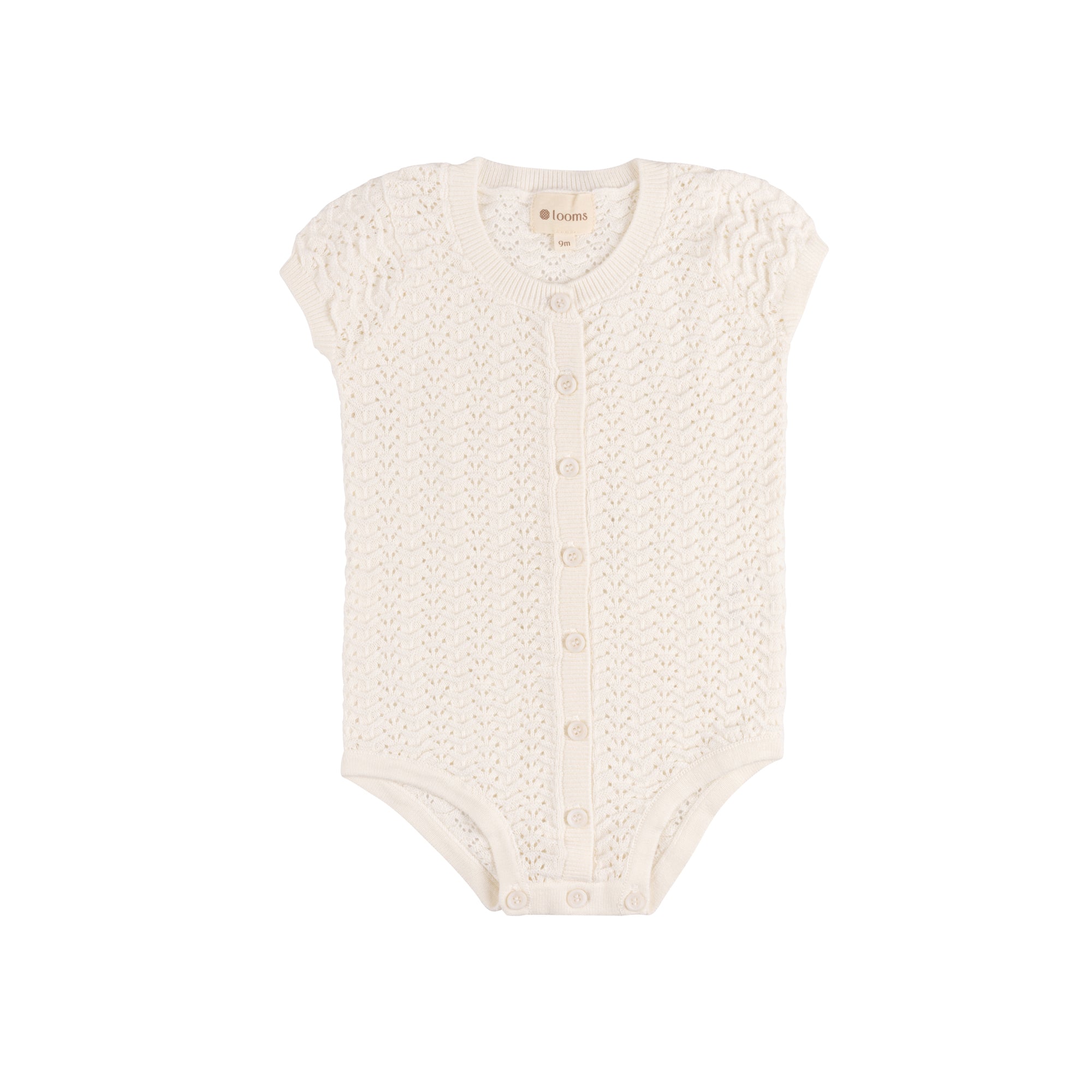 Wave Collection - Knit Pointelle SS Romper