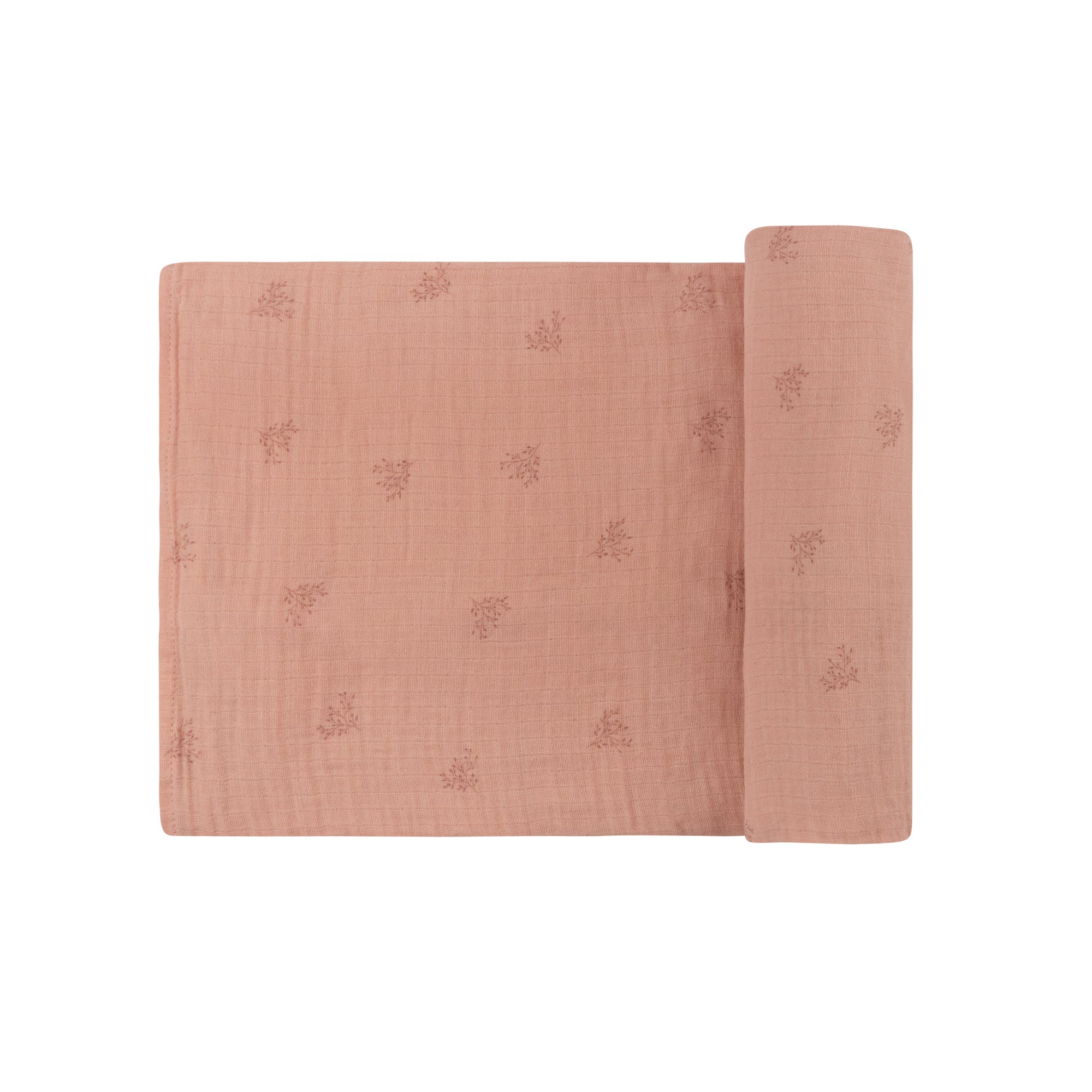 Velour Leaf Pattern Collection - Muslin Swaddle