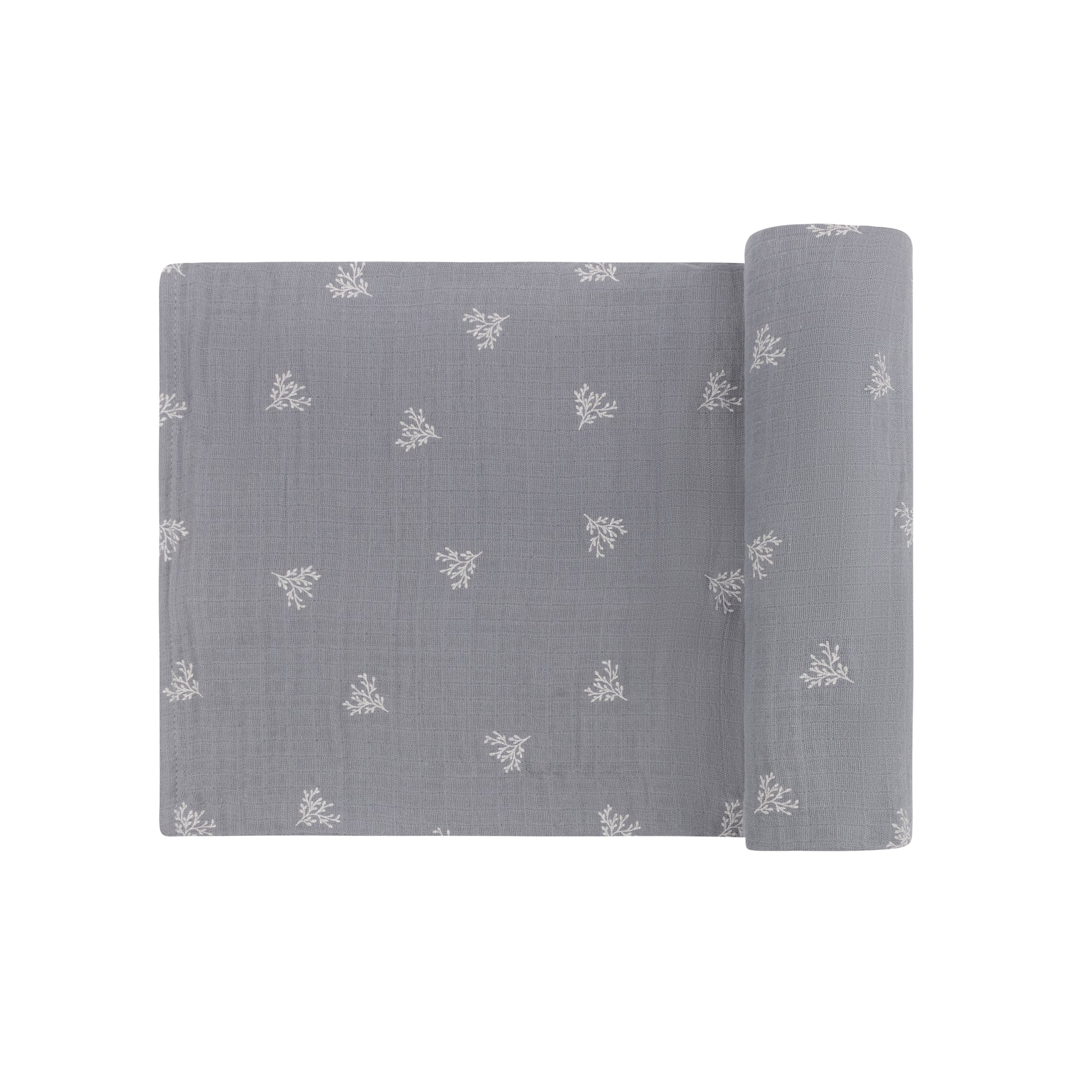 Velour Leaf Pattern Collection - Muslin Swaddle