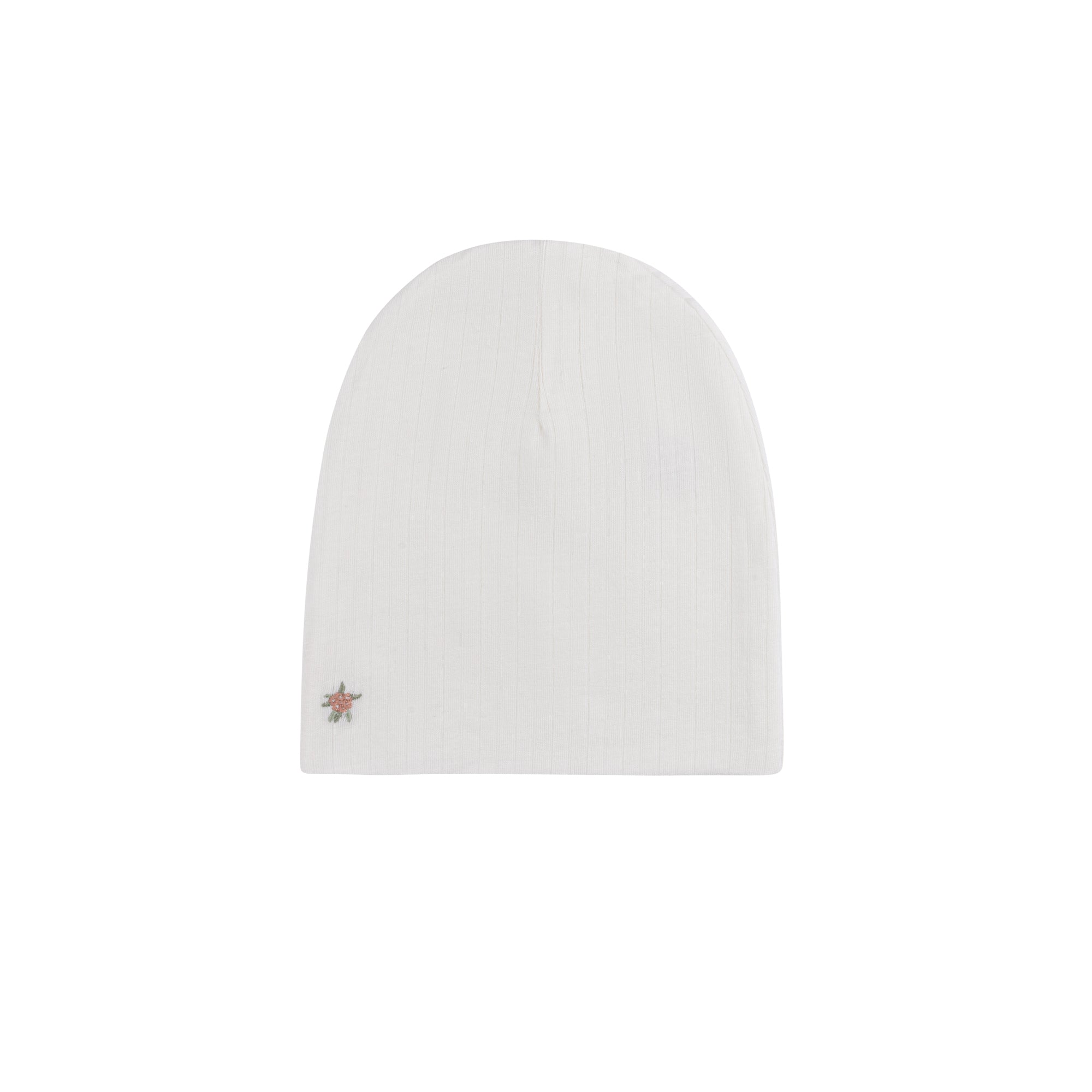 Wide Rib Cotton - Rosebud Collection - Beanie