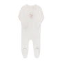 Velour Center Floral Collection - Footie