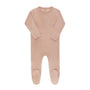 Velour Center Floral Collection - Footie