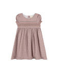 Stitch Collection - Short Sleeves Smocked Linen Dress