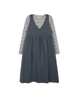 Cotton Floral Plaid Collection - Ruffle Neck Tee