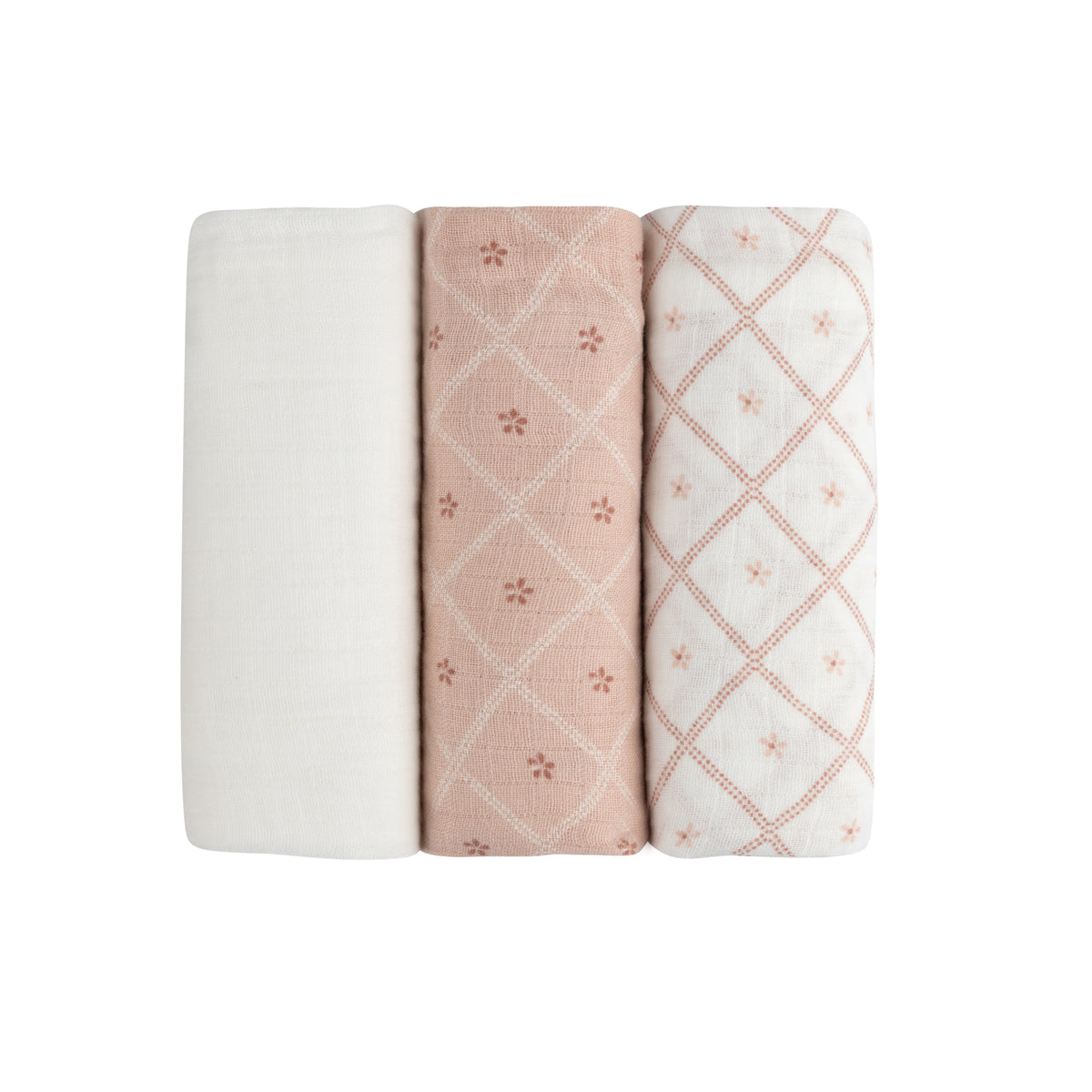Muslin burp cloth set for newborns